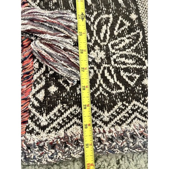 FREE PEOPLE KAI TASSEL HOODED CARDIGAN XS BOHO RUSTIC INDIE COTTAGECORE - Picture 9 of 9